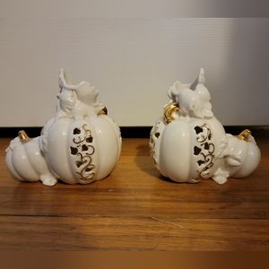 Lenox Pumpkin Candle Holders